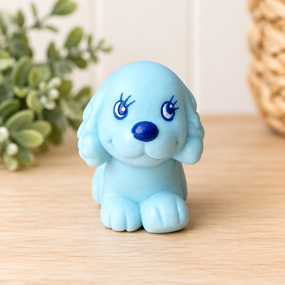 Vintage My little pony 1990 My little puppy Hasbro Blue Poodle Puppy